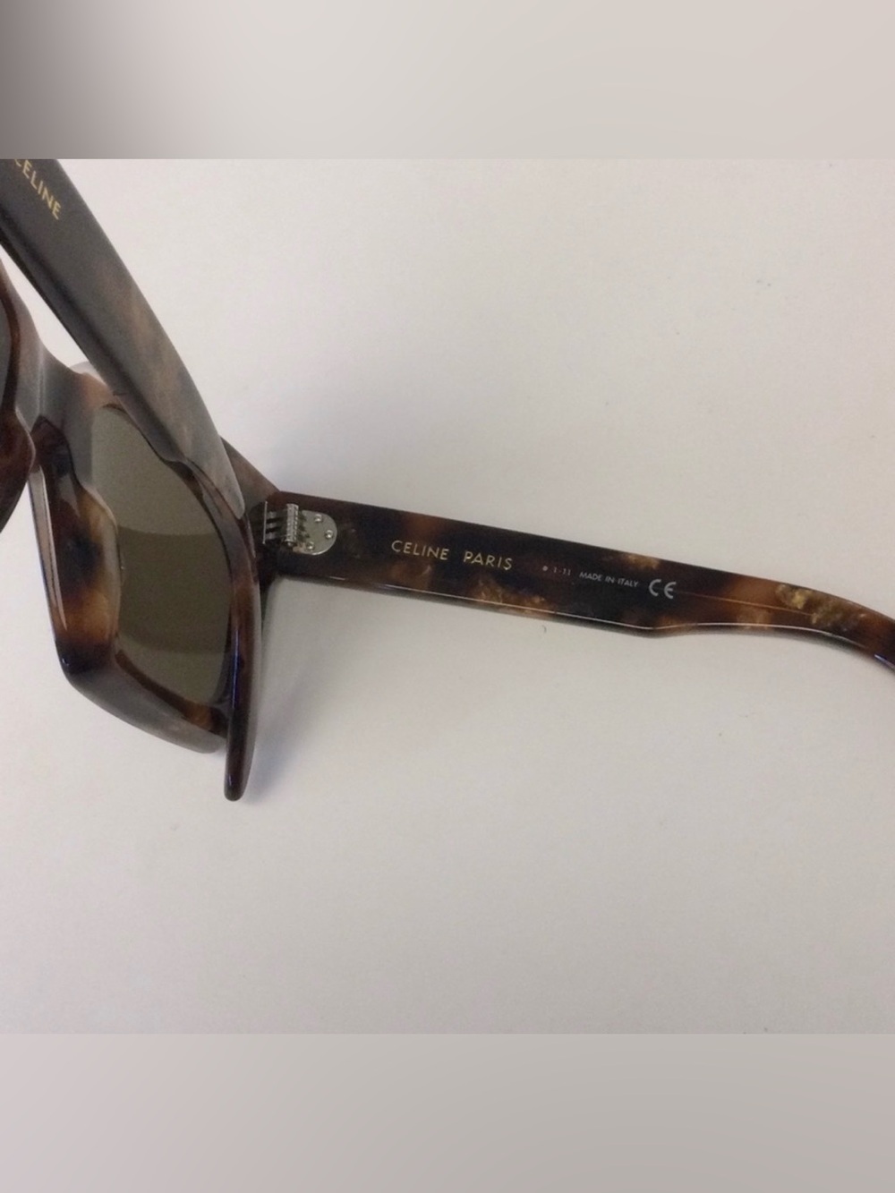 Celine Square Dark Havana Sunglasses CL401301 52E - Picture 6 of 7